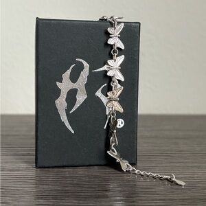 Hard Jewelry Silver Butterfly Bracelet